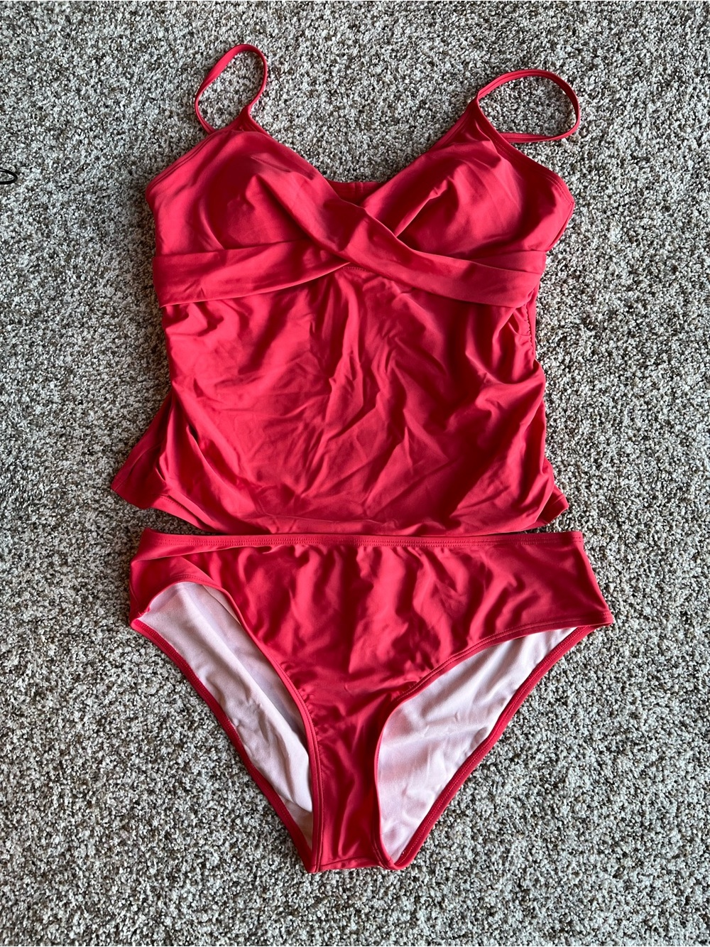 Red Women’s Tankini Set - Classic Red Swimwear